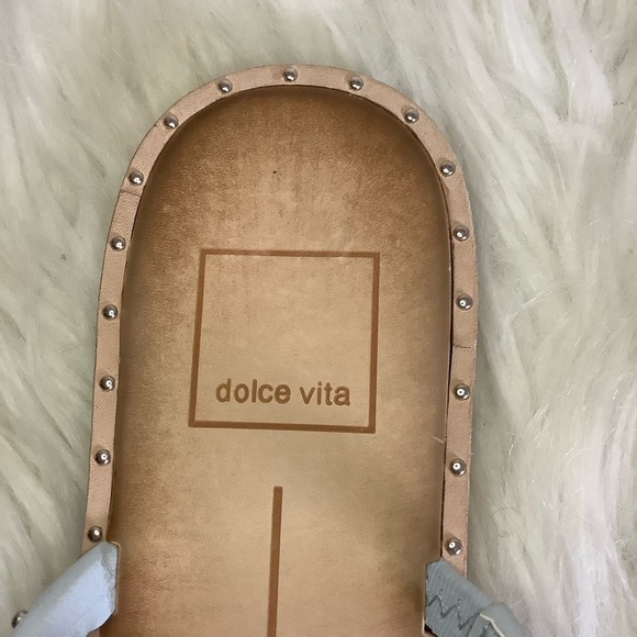 Dolce Vita Kole Blue Strappy Studded Sandals Sz-7.5 - Picture 5 of 6